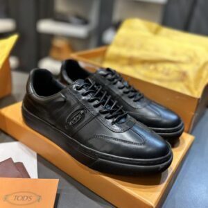 TOD_S LEATHER LOW TOP SNEAKERS