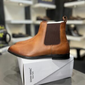 Donn-Marc 100% Geniune leather Chelsea Boot Tan 085