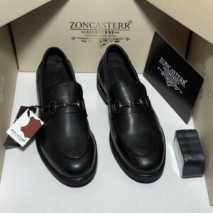 Zoncaster 100% Geniune Leather 132 Black Loafer