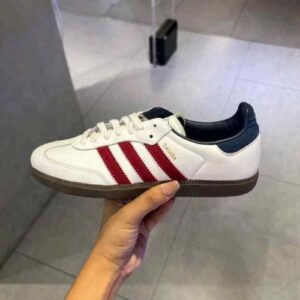 Adidass Samba OG Core White Victory Red