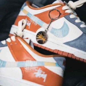 NIK_E SB DUNK STUSSY GREY ORANGE FIX