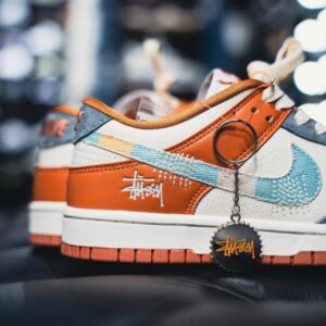NIK_E SB DUNK STUSSY GREY ORANGE FIX