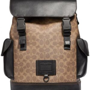 Coach_CB_Apricot-Black_Rivington_ColorBlock_Unisex_Backpack_With_DustCover