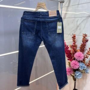 Gucc i Dark shade imported lycra slim fit ankle lenght hyperflex denim with Metal Logo 3128