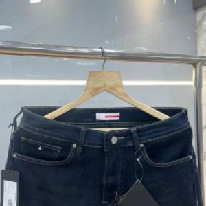 Prad a Green Shade Straight Fit Premium Imported Stretchable Lycra Fabric Denim with Printed Logo 3714