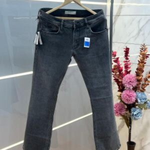 Prad a Green Shade Straight Fit Premium Imported Stretchable Lycra Fabric Denim with Printed Logo 3714