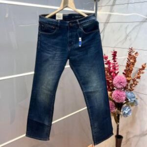 Arman i Exchange Blue Shade Straight fit Premium Imported Stretchable lycra fabric Denim with Metal Logo 3609