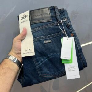 Arman i Exchange Blue Shade Straight fit Premium Imported Stretchable lycra fabric Denim with Metal Logo 3609