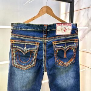 True Religion Imported Blue Super Premium Denim With Brand Box Packing And Carry Bag F3449-B1