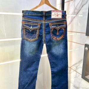 True Religion Imported Blue Super Premium Denim With Brand Box Packing And Carry Bag F3449-B1