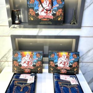 True Religion Imported Blue Super Premium Denim With Brand Box Packing And Carry Bag F3449-B1