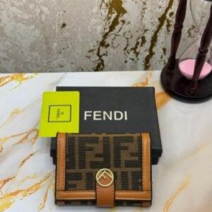 Fendi_Zucca_Print_Premium_Tri-Fold_Wallet_(9983-2_Caramel)